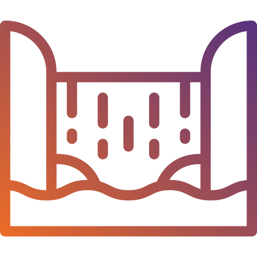 滝 Generic gradient outline icon