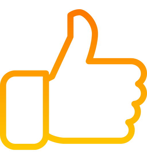 Thumbs up Generic gradient outline icon