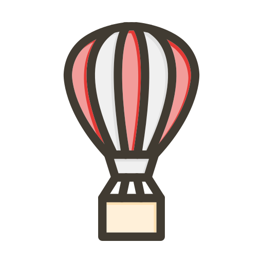 Air balloon Generic color lineal-color icon