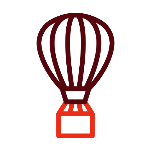 balon powietrzny Generic color outline ikona