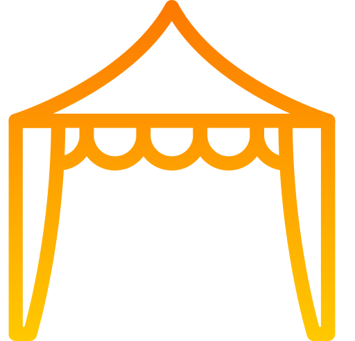 tenda Generic gradient outline icona