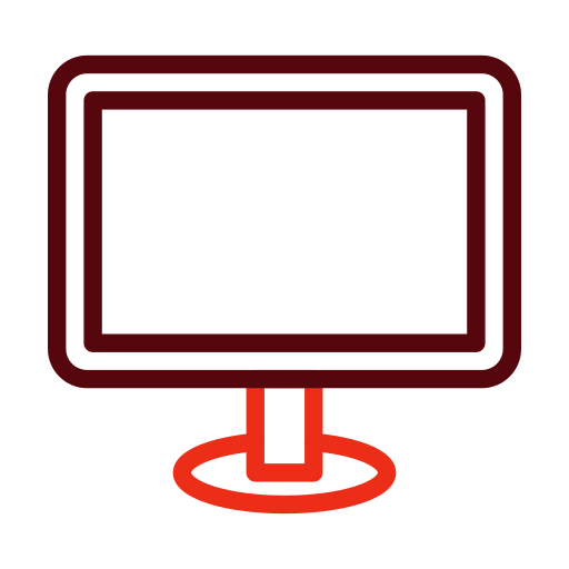 lcd-scherm Generic color outline icoon