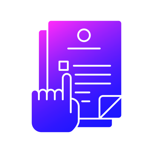 document Generic gradient fill Icône