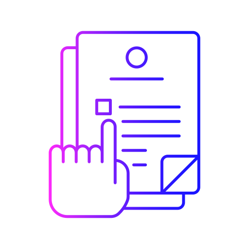 Document Generic gradient outline icon