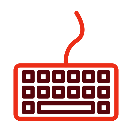 teclado Generic color outline icono