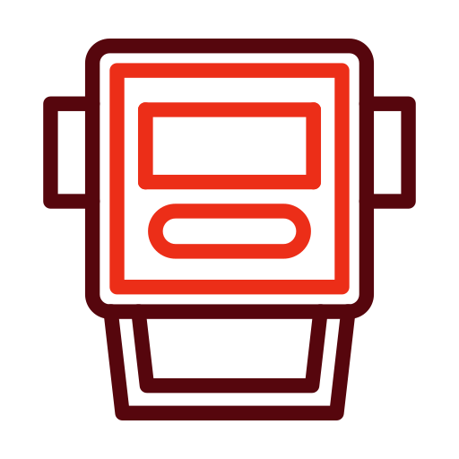 Electric meter Generic color outline icon