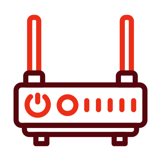 router de wifi Generic color outline icono