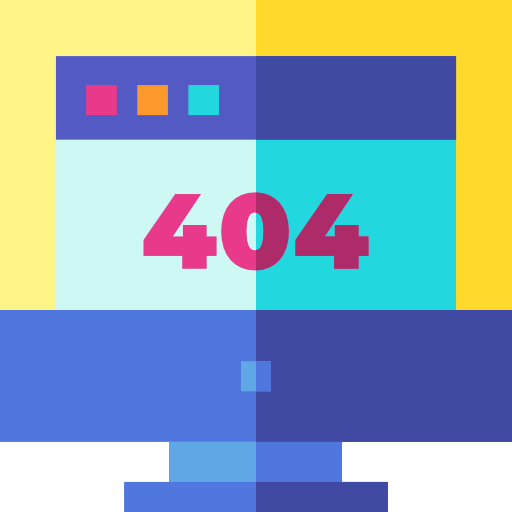 404 Basic Straight Flat ikona
