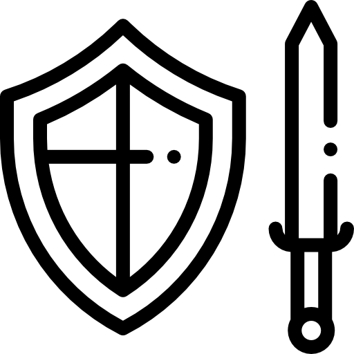 シールド Detailed Rounded Lineal icon