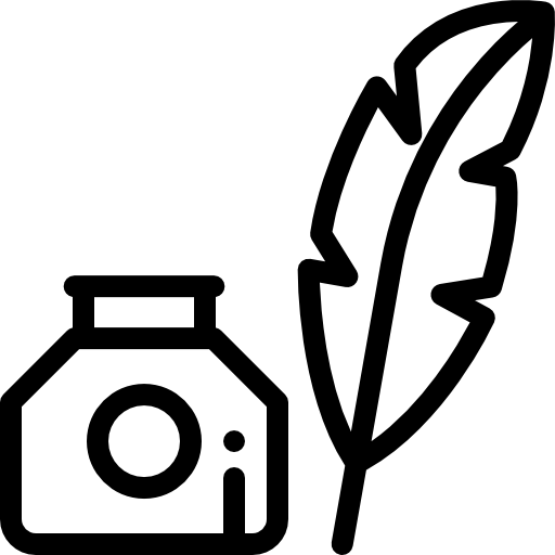 pluma de la pluma Detailed Rounded Lineal icono