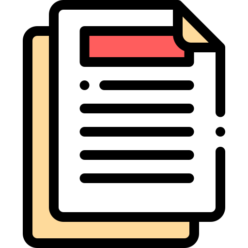 Document Detailed Rounded Lineal color icon