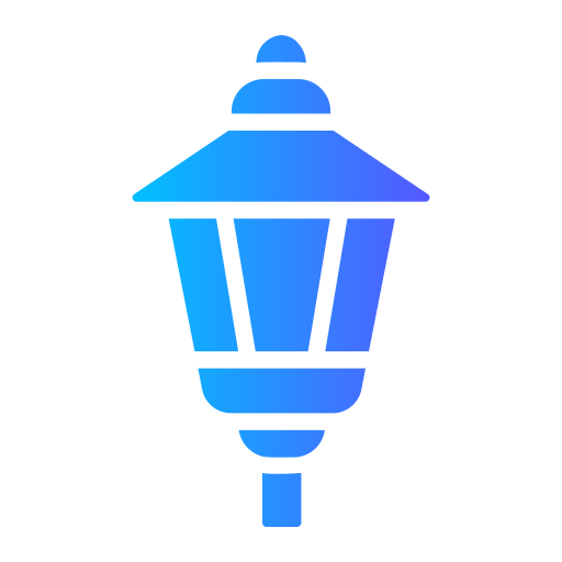Światło ogrodowe Generic gradient fill ikona
