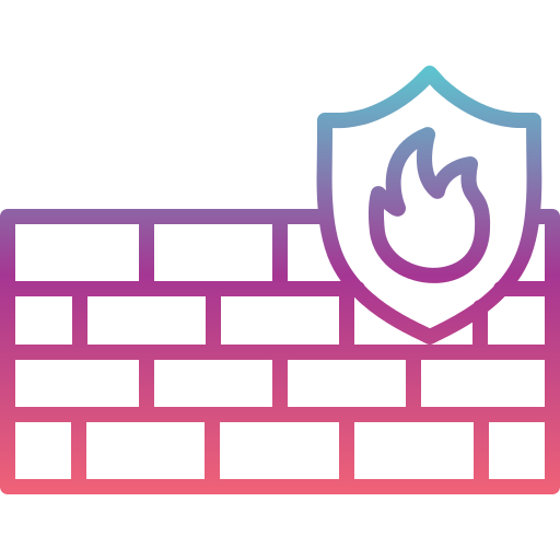 firewall Generic gradient outline icoon