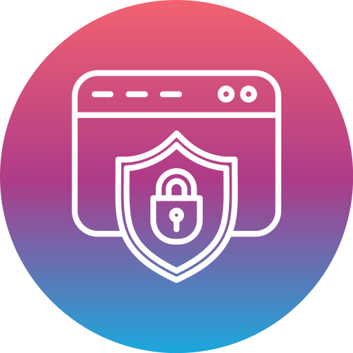 Internet security Generic gradient fill icon