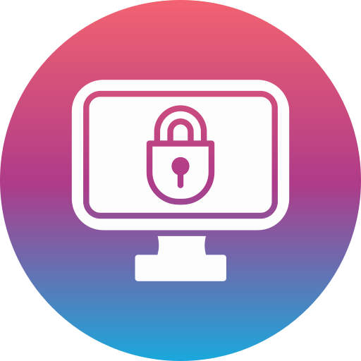 Online security Generic gradient fill icon