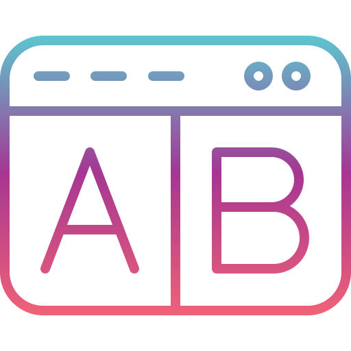 ab-test Generic gradient outline icon