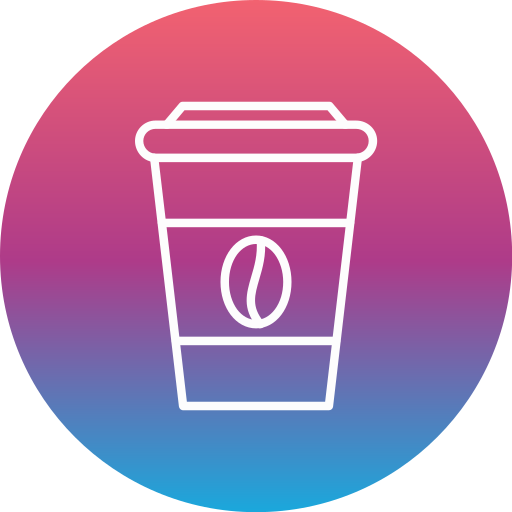 koffiekop Generic gradient fill icoon