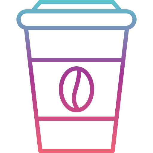 koffiekop Generic gradient outline icoon