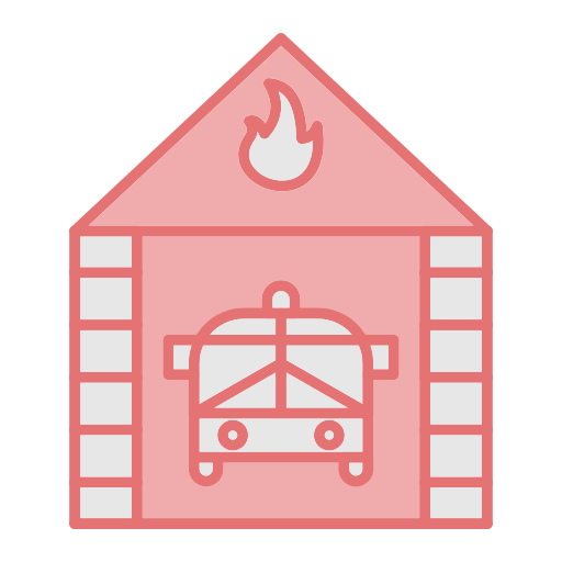 caserma dei pompieri Generic color lineal-color icona