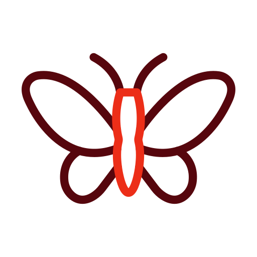 나비 Generic color outline icon