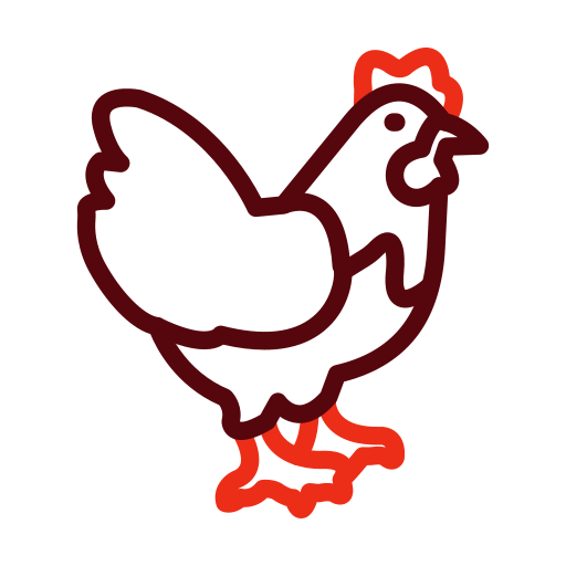poulet Generic color outline Icône