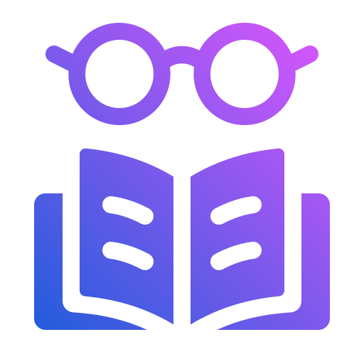 leesboek Generic gradient fill icoon