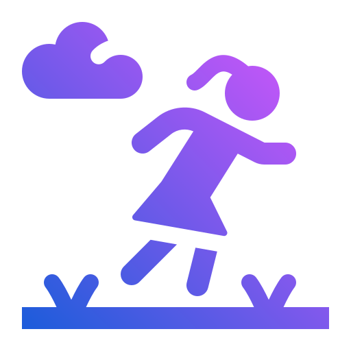 jogging Generic gradient fill ikona