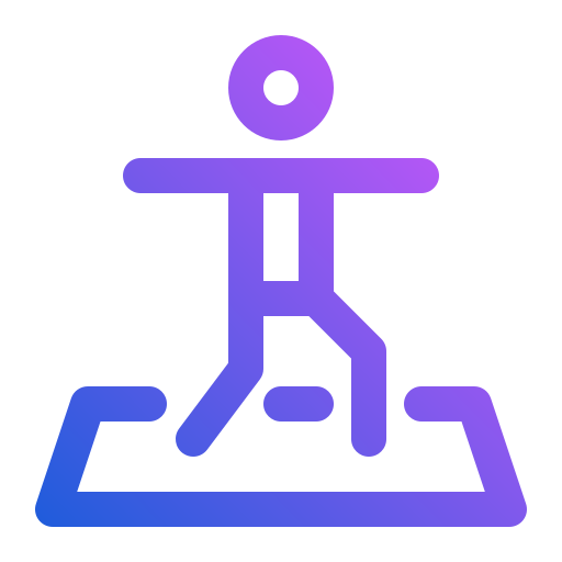 pozycja jogi Generic gradient outline ikona