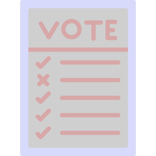 bulletin de vote Generic color fill Icône