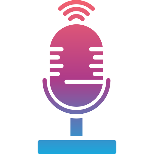 Voice control Generic gradient fill icon