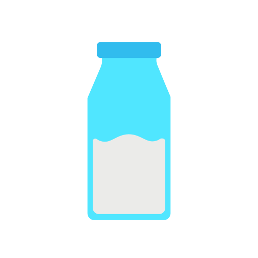 bottiglia di latte Generic color fill icona
