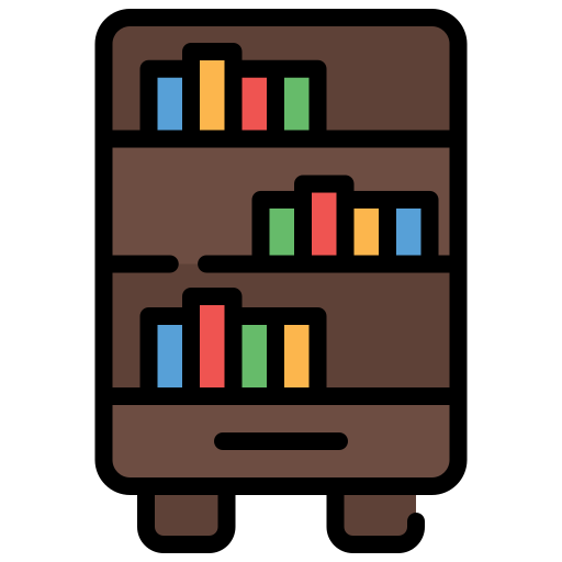 Книжный шкаф Generic color lineal-color иконка