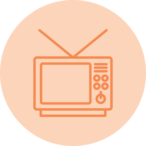 televisor Generic color fill icono