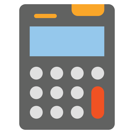 calculadora Generic color fill icono