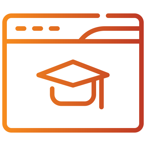 e-learning Generic gradient outline icon