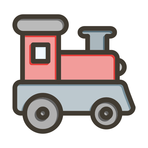 Toy train Generic color lineal-color icon