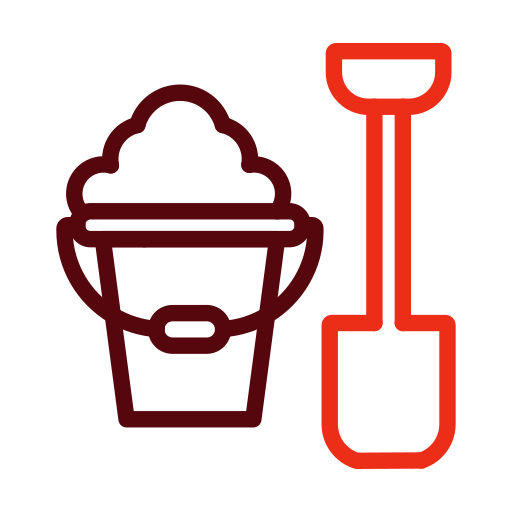 Sand bucket Generic color outline icon