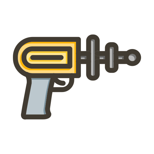 Space gun Generic color lineal-color icon