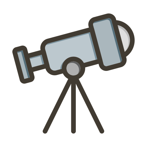 Telescope Generic color lineal-color icon