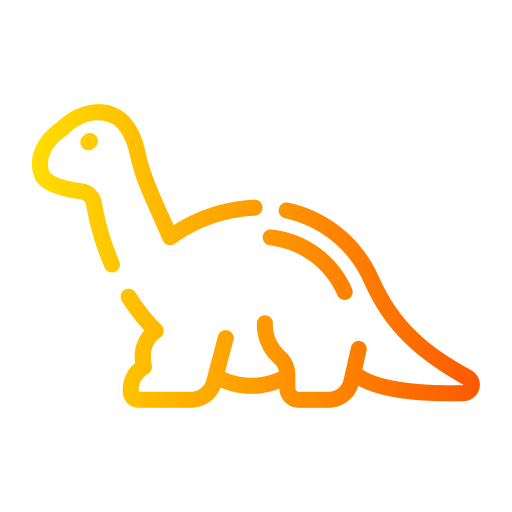 dinozaur Generic gradient outline ikona