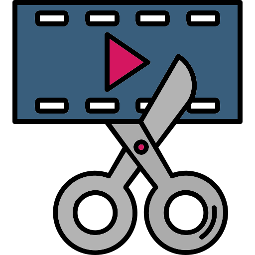 editor de video Generic color lineal-color icono