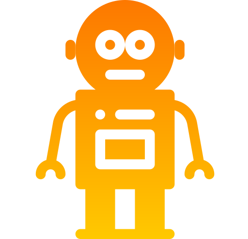 robots Generic gradient fill icono