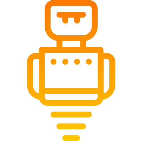 robot Generic gradient outline icona