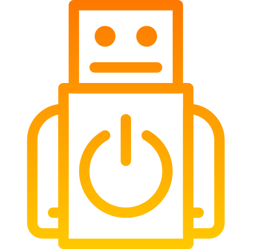 robot Generic gradient outline icono