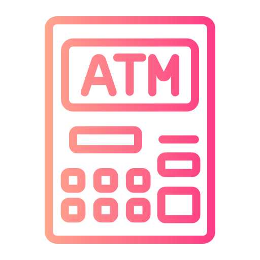 bankomat Generic gradient outline ikona
