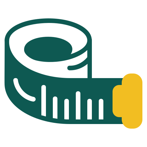 Measuring tape Generic color fill icon