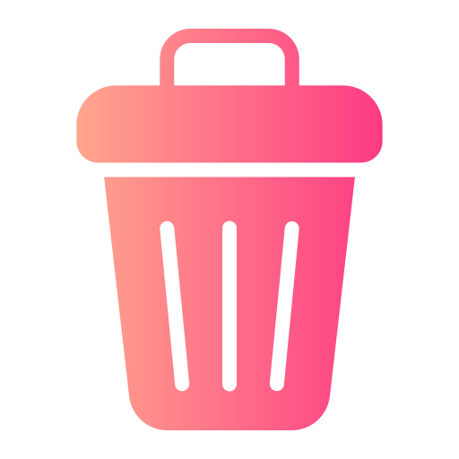 Trash can Generic gradient fill icon