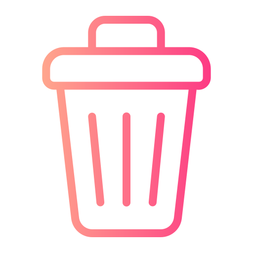 Trash can Generic gradient outline icon