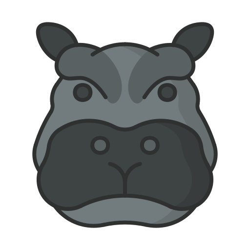 hipopótamo Generic color lineal-color icono