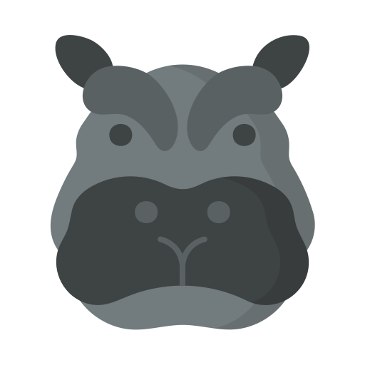 hipopotam Generic color fill ikona